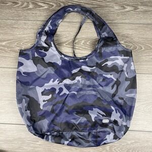 Lug Eco Shopper Packable Tote Bag Blue Camouflage Read